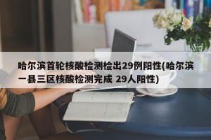 哈尔滨首轮核酸检测检出29例阳性(哈尔滨一县三区核酸检测完成 29人阳性)