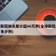 全球新冠肺炎累计超60万例(全球新冠肺炎累计多少例)