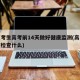 北京考生高考前14天做好健康监测(高考前健康检查什么)