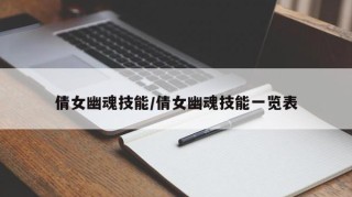 倩女幽魂技能/倩女幽魂技能一览表