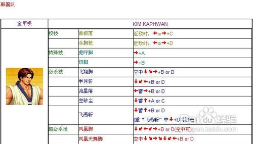 【拳皇97技能出招表,拳皇97技能出招表摇杆】-第1张图片